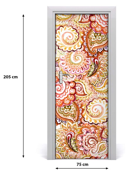 Samolepiace fototapety na dvere ornamenty 75x205 cm