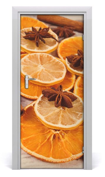 Samolepiace fototapety na dvere vôňa sviatkov 85x205 cm
