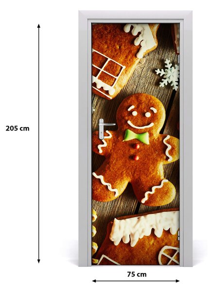 Samolepiace fototapety na dvere perník 75x205 cm