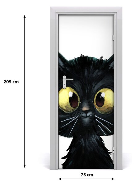 Samolepiace fototapety na dvere mačka 75x205 cm
