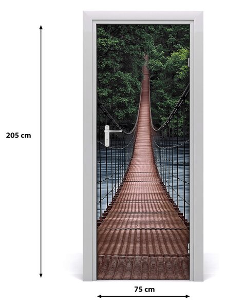 Fototapeta samolepiace na dvere visiaci most 75x205 cm
