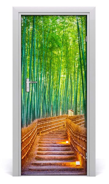Fototapeta samolepiace na dvere bambusový les 85x205 cm