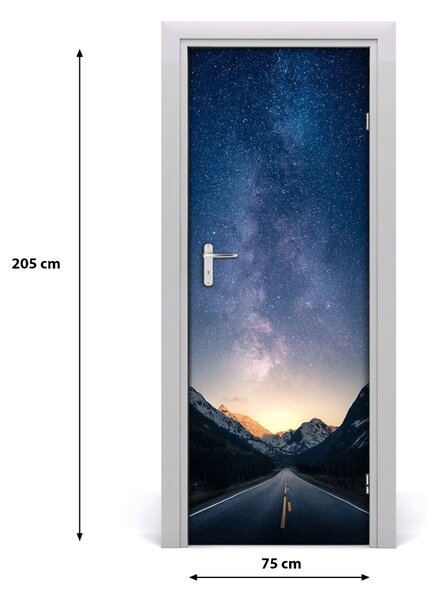 Fototapeta samolepiace na dvere horská soutězka 75x205 cm