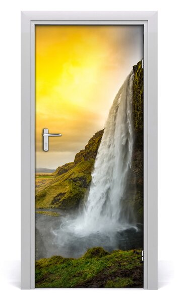 Fototapeta samolepiace dvere vodopád 85x205 cm
