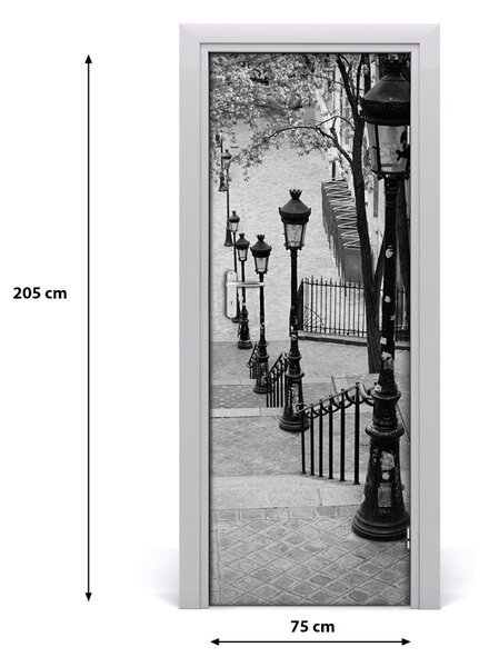 Fototapeta samolepiace na dvere schody 75x205 cm