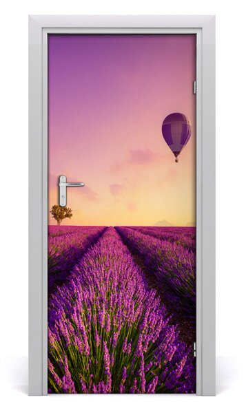Fototapeta samolepiace na dvere poľa levanduľa 85x205 cm