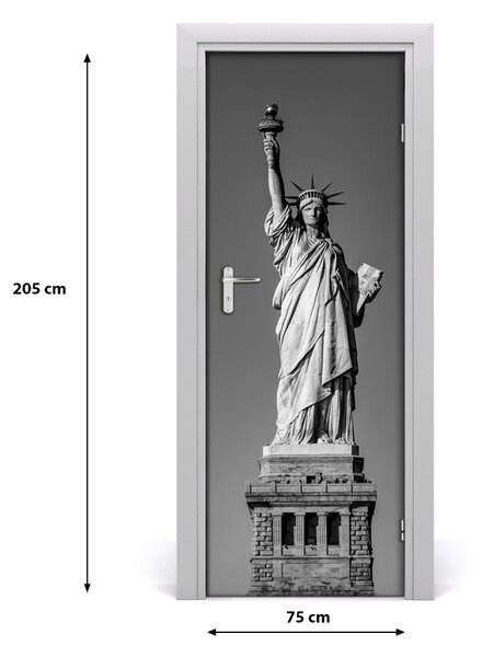 Fototapeta samolepiace na dvere socha Slobody 75x205 cm