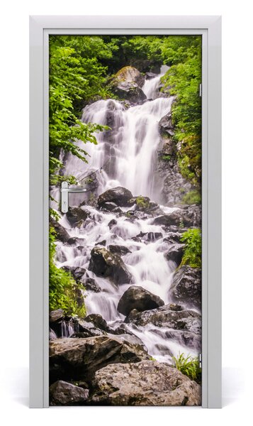Fototapeta samolepiace na dvere vodopád v lese 85x205 cm