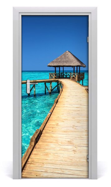 Fototapeta samolepiace na dvere eksotický výhľad 85x205 cm