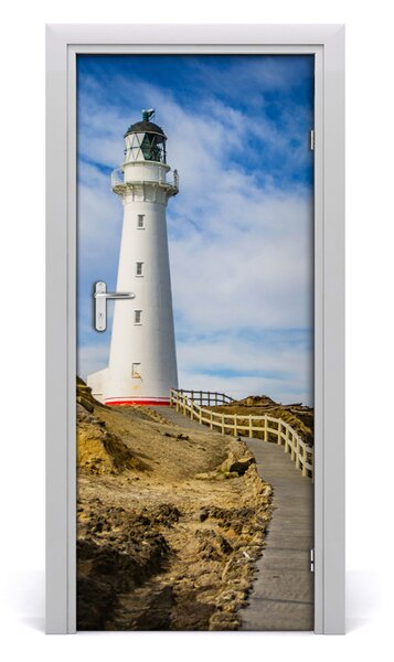 Fototapeta samolepiace na dvere morský maják 85x205 cm