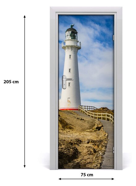 Fototapeta samolepiace na dvere morský maják 75x205 cm
