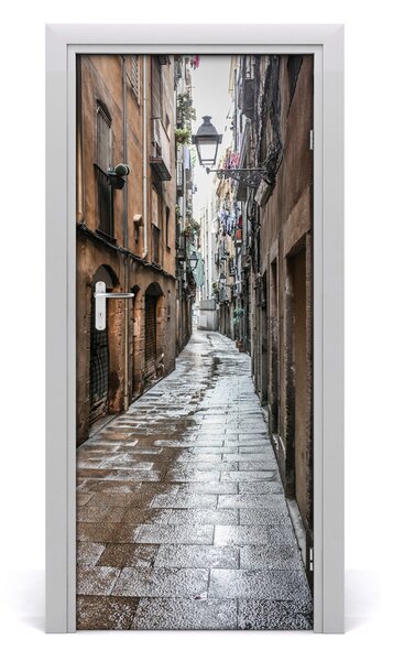 Fototapeta samolepiace na dvere stará ulička 85x205 cm