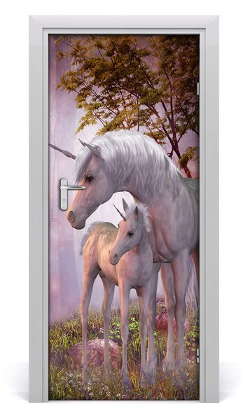 Samolepiace fototapety na dvere jednorožec 85x205 cm