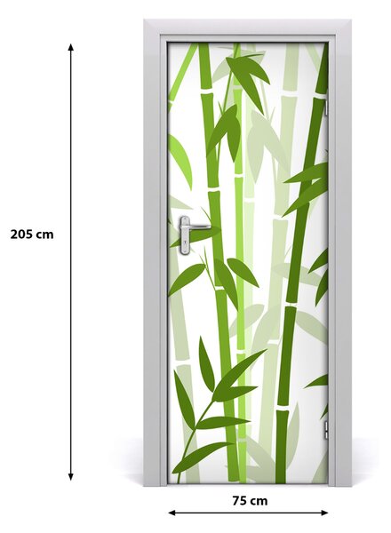 Samolepiace fototapety na dvere bambus 75x205 cm