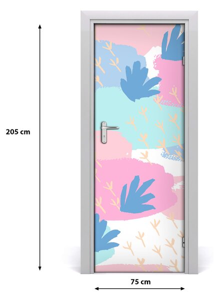 Samolepiace fototapety na dvere farebné fľaky 75x205 cm