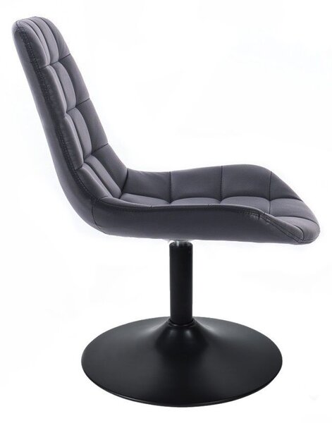 LuxuryForm DESIGN Stolička PARIS na čiernom tanieri - čierna