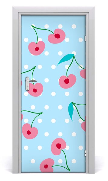 Samolepiace fototapety na dvere višne 85x205 cm