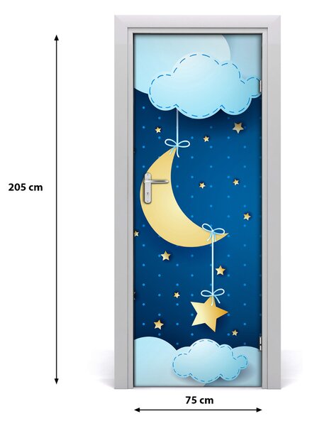 Samolepiace fototapety na dvere noc 75x205 cm