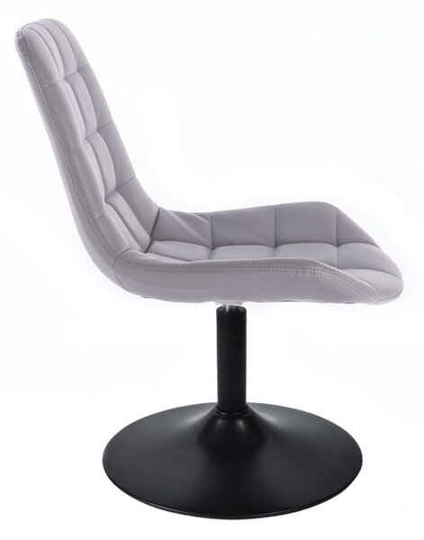 LuxuryForm DESIGN Stolička PARIS na čiernom tanieri - šedá