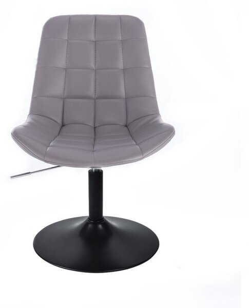 LuxuryForm DESIGN Stolička PARIS na čiernom tanieri - šedá