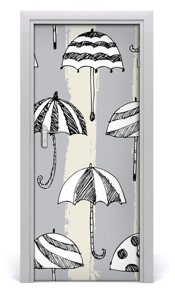 Samolepiace fototapety na dvere dáždniky 85x205 cm