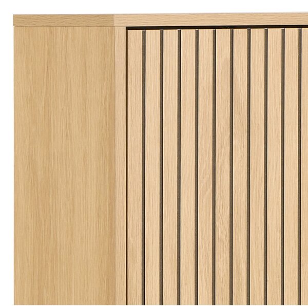 Výklopná skrinka na topánky v dekore duba v prírodnej farbe 72x140x25 cm Albany – Actona