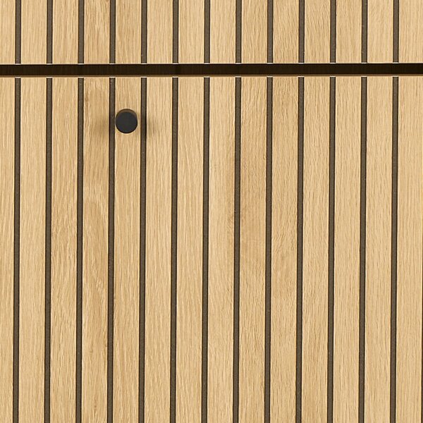 Výklopná skrinka na topánky v dekore duba v prírodnej farbe 72x140x25 cm Albany – Actona
