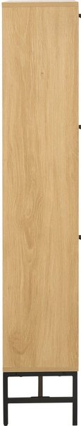 Výklopná skrinka na topánky v dekore duba v prírodnej farbe 72x140x25 cm Albany – Actona