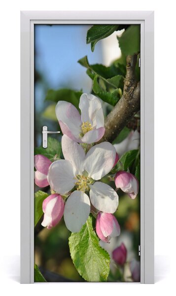 Samolepiace fototapety na dvere kvety višne 85x205 cm