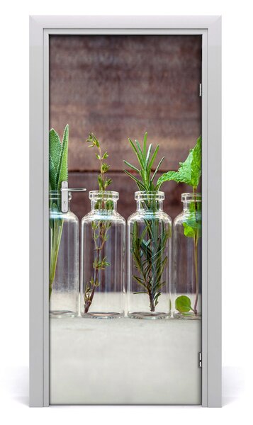 Fototapeta na dvere bylinky 85x205 cm