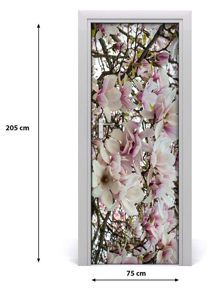 Fototapeta na dvere kvet magnólia 75x205 cm