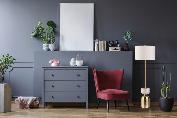 STOJACIA LAMPA, 30,5/30,5/127 cm MID.YOU - Online Only bytové doplnky, Online Only