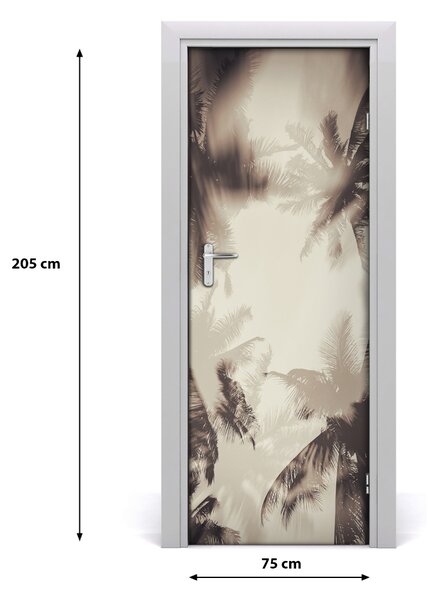 Fototapeta na dvere palmy 75x205 cm