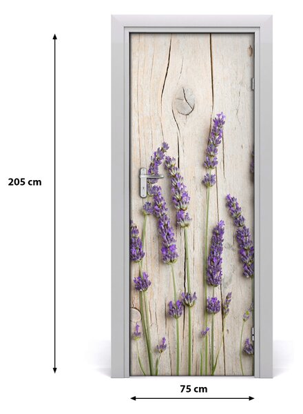 Fototapeta na dvere levanduľa 75x205 cm