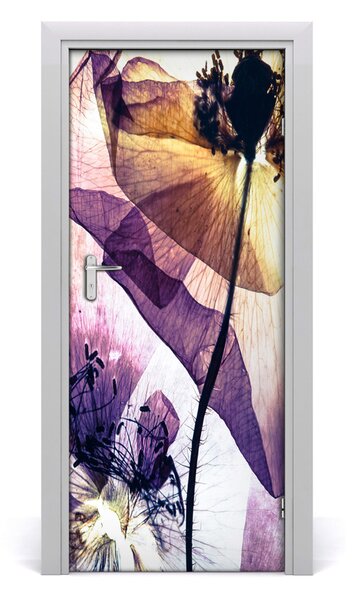 Fototapeta na dvere mak 85x205 cm