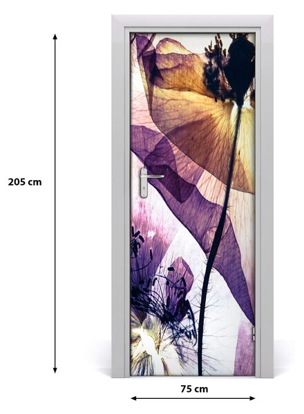 Fototapeta na dvere mak 75x205 cm