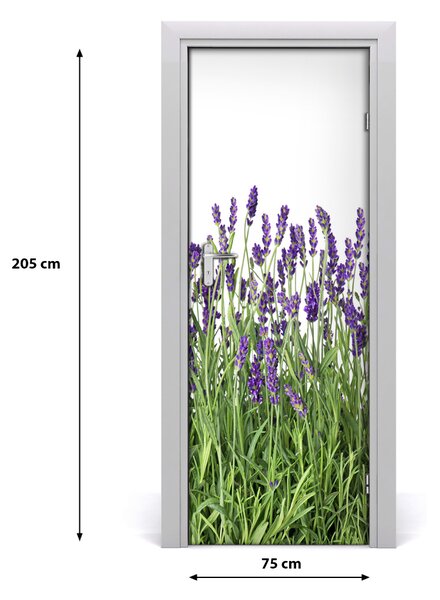 Fototapeta na dvere levanduľa polia 75x205 cm