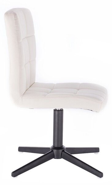 LuxuryForm DESIGN Stolička TOLEDO na čiernom kríži - biela