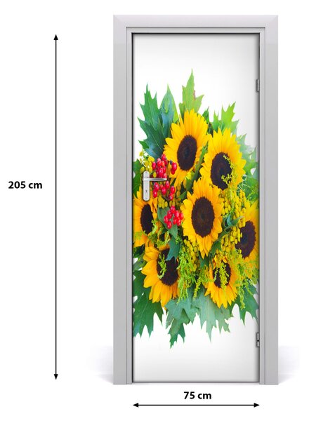Fototapeta na dvere slnečník 75x205 cm