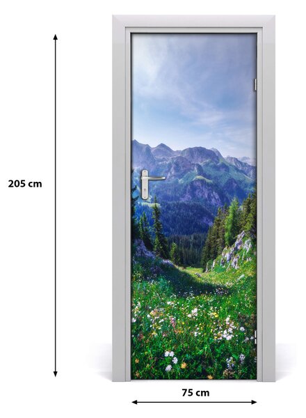 Fototapeta na dvere samolepiace Alpy 75x205 cm