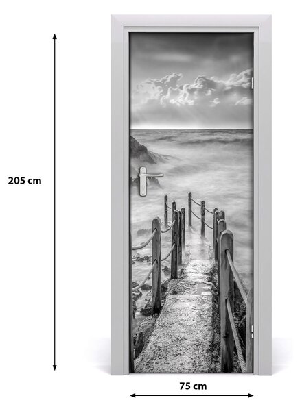 Fototapeta na dvere samolepiace Chodník nad morom 75x205 cm
