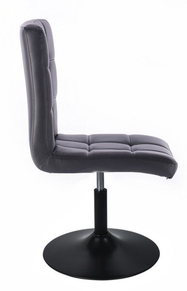 LuxuryForm DESIGN Stolička TOLEDO na čiernom tanieri - čierna