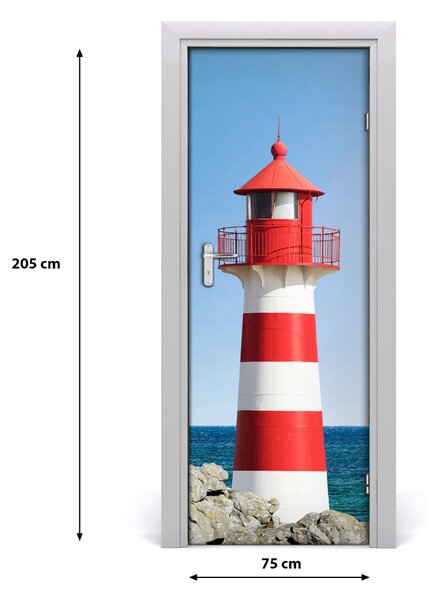 Fototapeta na dvere samolepiace morský maják 75x205 cm
