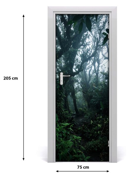 Fototapeta na dvere samolepiace dažďový les 75x205 cm