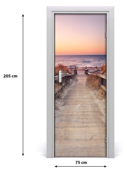 Fototapeta na dvere samolepiace Chodník na pláž 75x205 cm