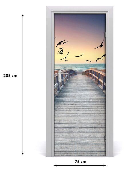 Fototapeta na dvere samolepiace Chodník na pláž 75x205 cm