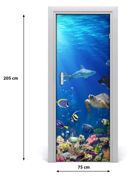 Fototapeta na dvere koralový útes 75x205 cm