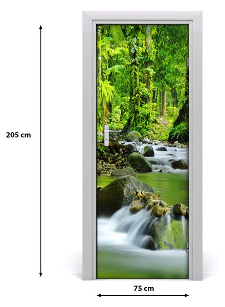 Fototapeta na dvere samolepiace horský potok 75x205 cm