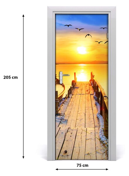Fototapeta na dvere jazero 75x205 cm