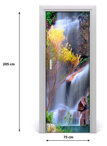 Fototapeta na dvere vodopád 75x205 cm